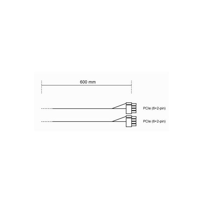 be quiet! CP-6620 - Stromkabel - 8-poliger PCIe Power (6+2) 1 be quiet! CP-6620 - Stromkabel - 8-poliger PCIe Power (6+2) 1