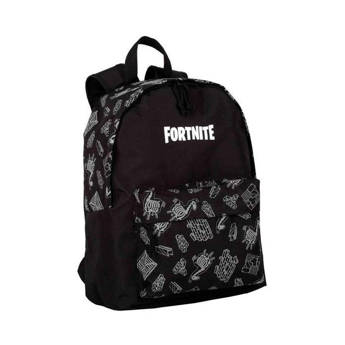 Fortnite Mochila Dark Black Americano Reflectante, Material Textil. Dimensiones: 41x31x13.5 cm. Recomendada Edad 7+ Años. 0 Fortnite Mochila Dark Black Americano Reflectante, Material Textil. Dimensiones: 41x31x13.5 cm. Recomendada Edad 7+ Años. 0