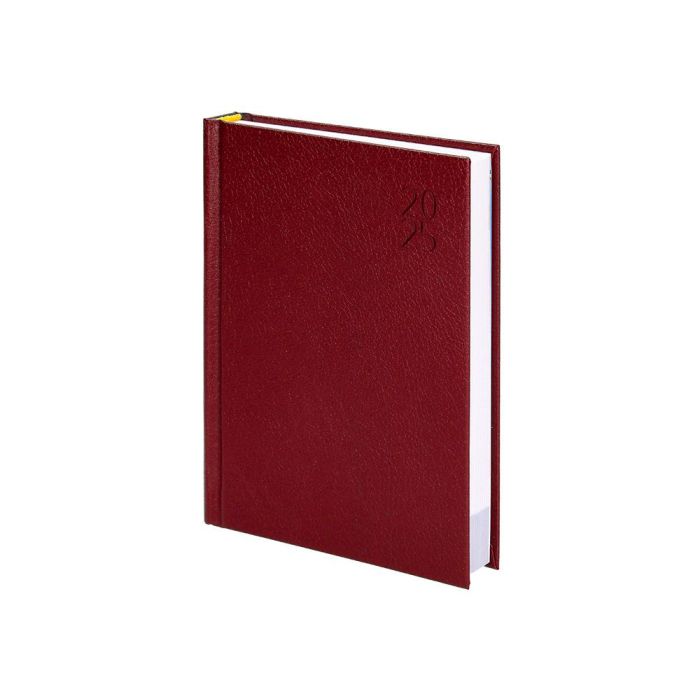 Agenda Encuadernada Liderpapel Corfu A5 2025 Dia Pagina Color Rojo Papel 60 gr 3