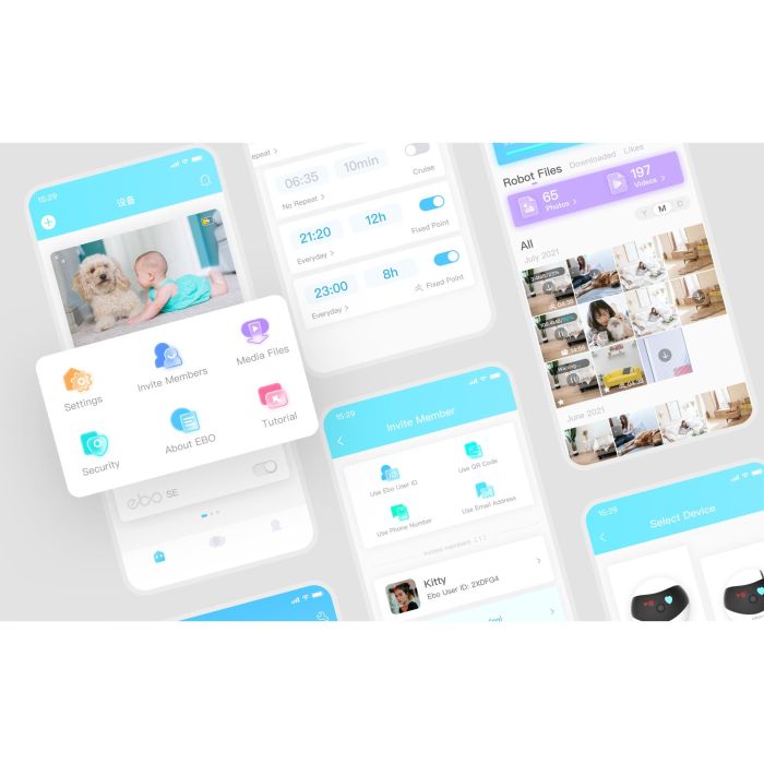 Enabot EBO SE Haustierroboter con Cámara 1080p, Visión Nocturna, App, WiFi y Láser 4 Enabot EBO SE Haustierroboter con Cámara 1080p, Visión Nocturna, App, WiFi y Láser 4