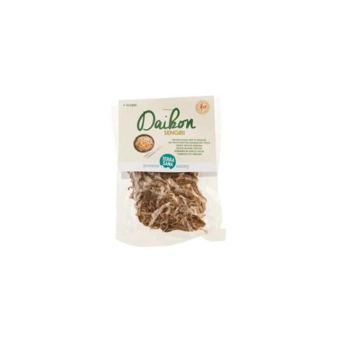 TERRASANA Sengiri Daikon, rábano blanco seco en rodajas Bio Vegan, 50g