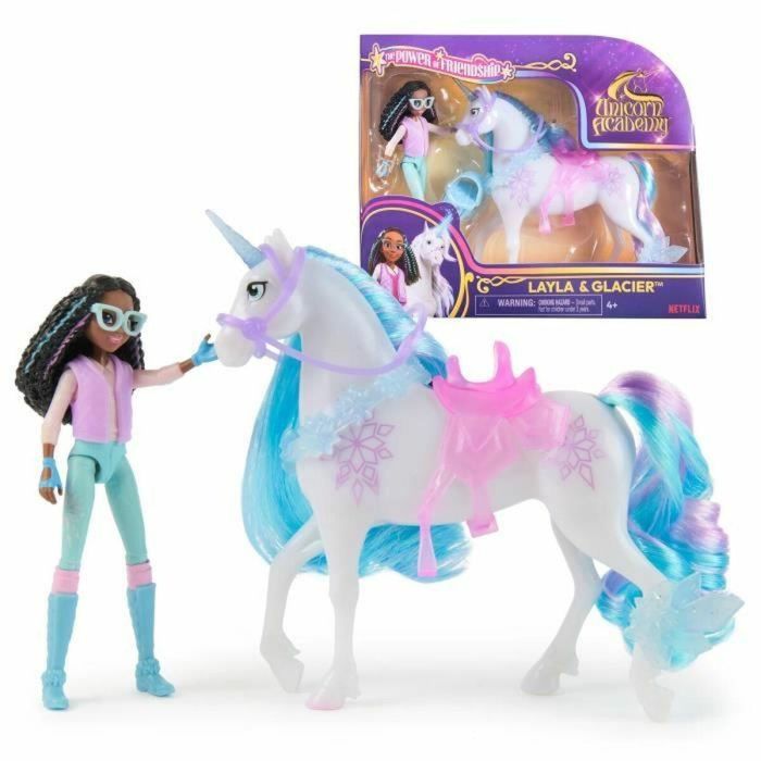 Spinmaster SPI6072675 Figuras de Layla + Glaciar - 5 accesorios incluidos - Unicorn School 8