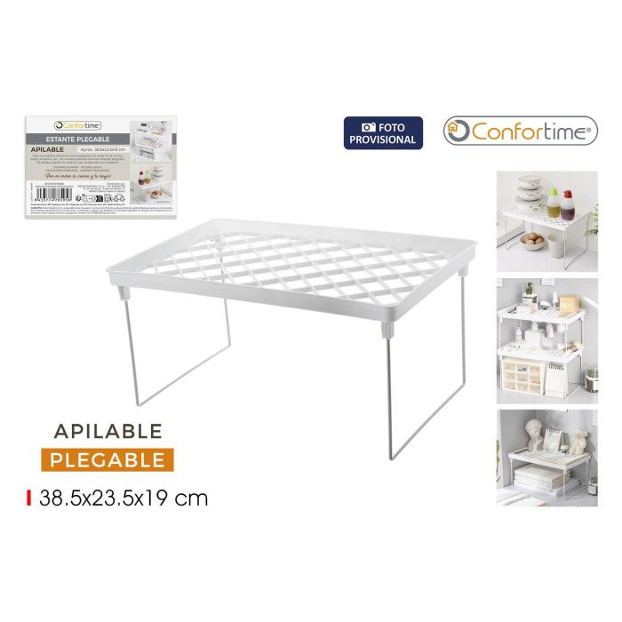Confortime Estante Plegable 38.5 x 23.5 x 19 cm (24 Unidades)