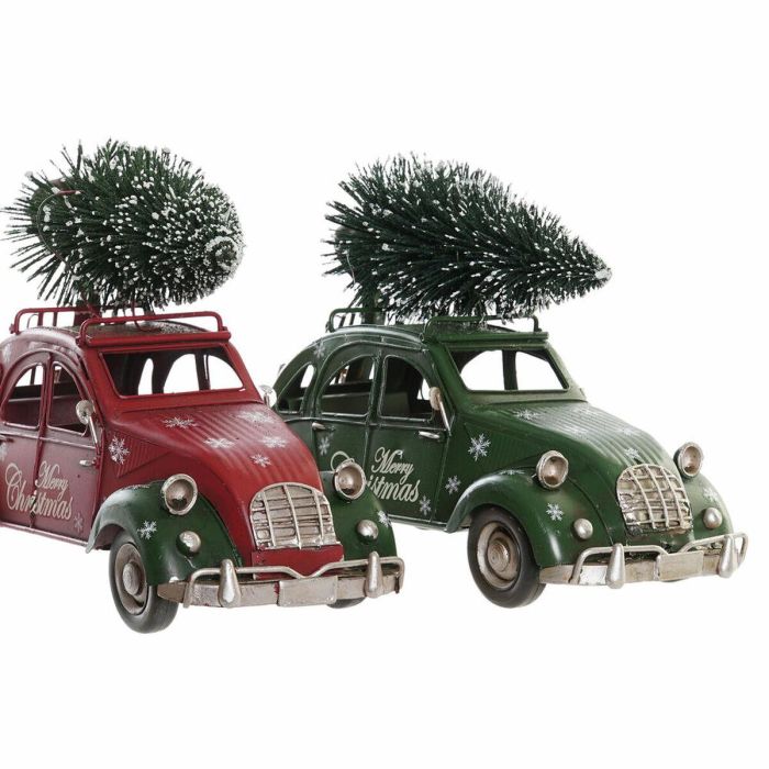 Adorno Navideño DKD Home Decor Rojo Verde Coche 26 x 11,5 x 16,5 cm (2 Unidades) 2 Adorno Navideño DKD Home Decor Rojo Verde Coche 26 x 11,5 x 16,5 cm (2 Unidades) 2