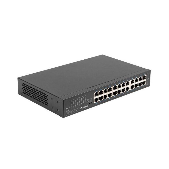 Lanberg Switch Ethernet Gigabit 24 Puertos RJ45 1000Mbps No PoE para Rack 19" 48Gbps 4 Lanberg Switch Ethernet Gigabit 24 Puertos RJ45 1000Mbps No PoE para Rack 19" 48Gbps 4