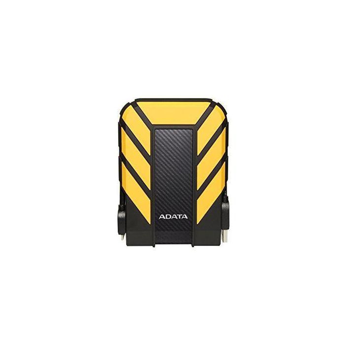 ADATA HD710 Pro Disco Duro Externo 2TB USB 3.1, Protección Triple Capa, Impermeable IPX8 y Antigolpes Militar, Negro/Amarillo