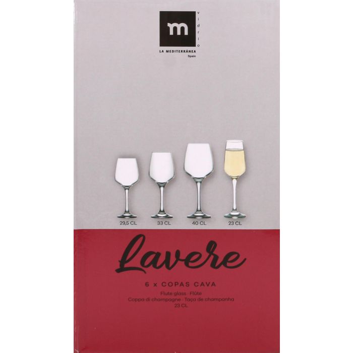Set 6 Copas Champagne Lavere 230 ml - La Mediterranea (4 Cajas) 3 Set 6 Copas Champagne Lavere 230 ml - La Mediterranea (4 Cajas) 3