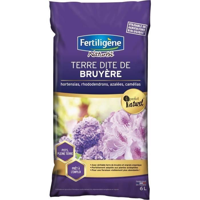 Fertiligene Tierra de Brezo 6L para Plantas Acidófilas, Sustrato Orgánico Ecológico para Macetas y Suelo Fertiligene Tierra de Brezo 6L para Plantas Acidófilas, Sustrato Orgánico Ecológico para Macetas y Suelo