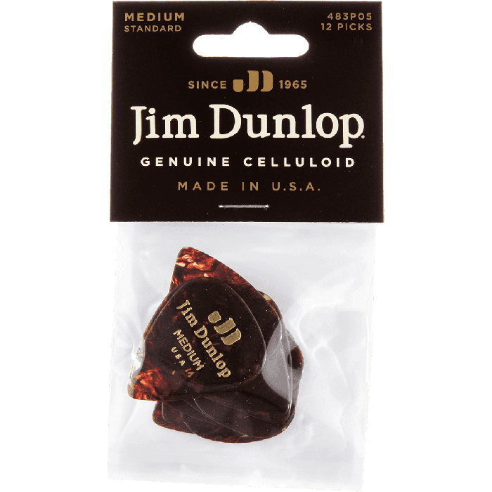 DUNLOP Pack 12 Púas Genuine Celluloid Medium 0 DUNLOP Pack 12 Púas Genuine Celluloid Medium 0