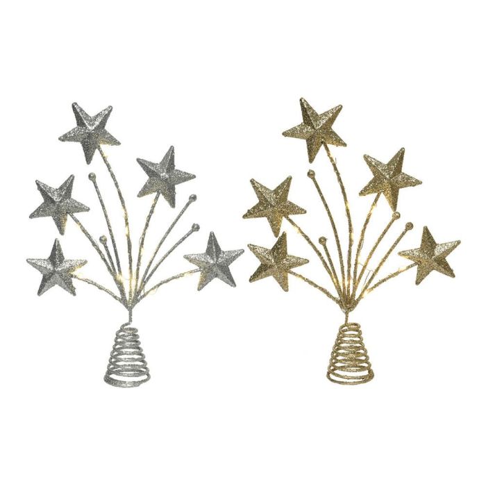 Adorno para copa árbol de navidad estrella 5x21x31cm 12 leds colores surtidos, función fija, blanco cálido 1 Adorno para copa árbol de navidad estrella 5x21x31cm 12 leds colores surtidos, función fija, blanco cálido 1