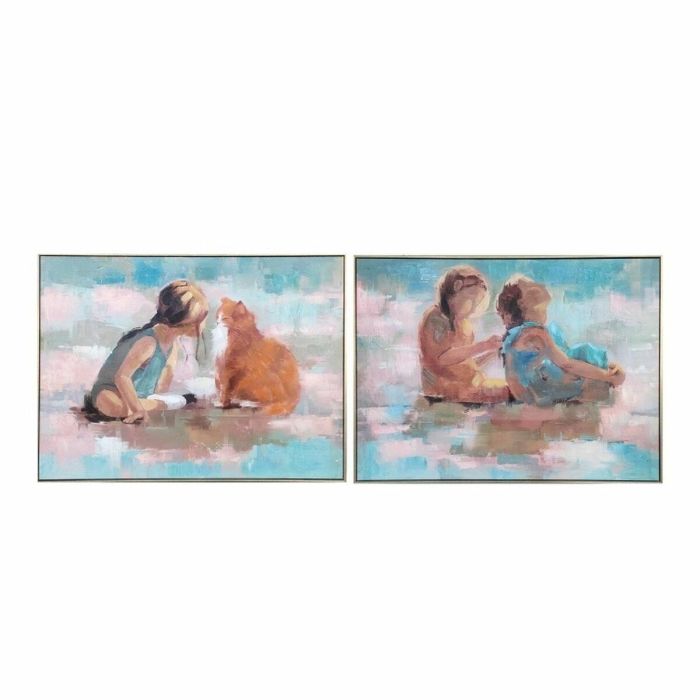 Cuadro Shabby DKD Home Decor Multicolor 3.5 x 60 x 80 cm (2 Unidades) Cuadro Shabby DKD Home Decor Multicolor 3.5 x 60 x 80 cm (2 Unidades)