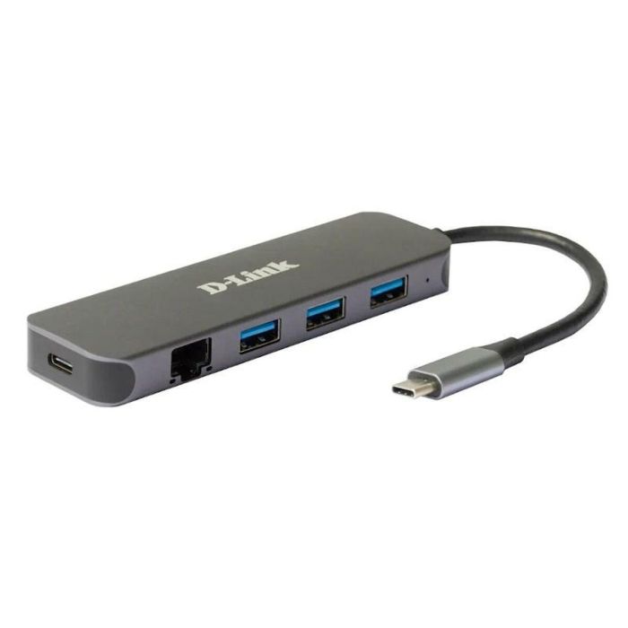 Hub USB D-Link DUB-2334 Gris 1