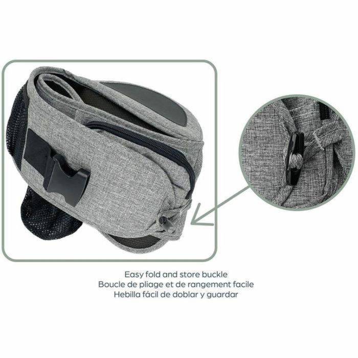 Dreambaby DRE9312742424718 Portabebés Asiento de Cadera Up & Go Gris 3