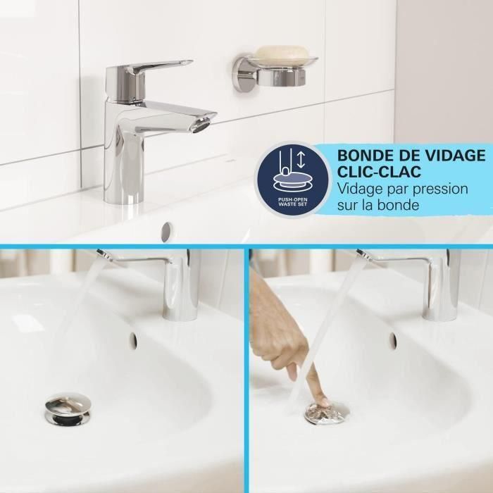 Mezclador monomando - GROHE - 24327001 - Lavabo Swift - Con seguridad para niños - Talla M 3 Mezclador monomando - GROHE - 24327001 - Lavabo Swift - Con seguridad para niños - Talla M 3