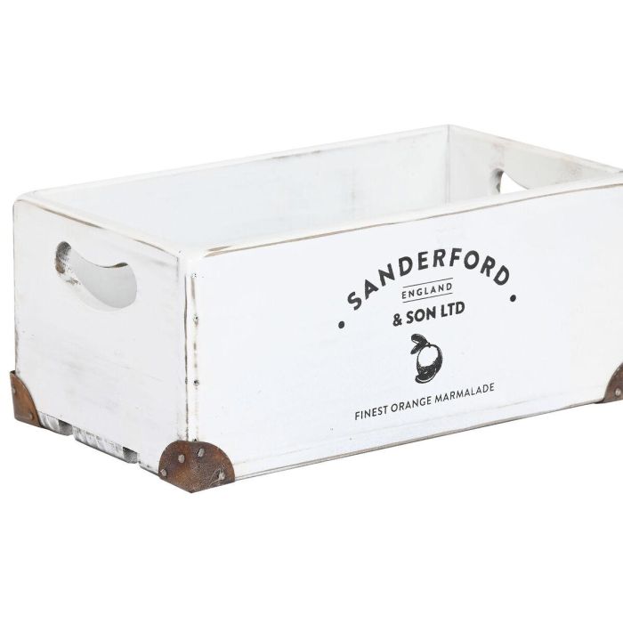 Caja Tradicional DKD Home Decor Blanco 22 x 15 x 35 cm Set de 5 3