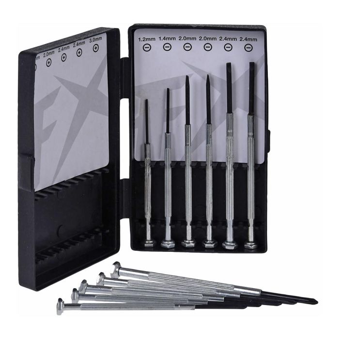 Fx Tools Set de 11 destornilladores de precisión con puntas plana y estrella