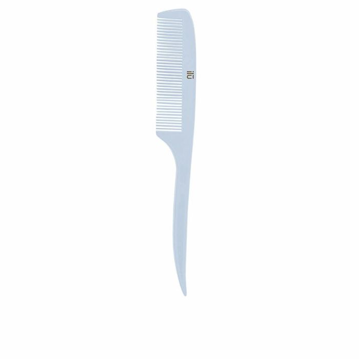 Ilū Peine de Bambú BambooM! True Blue con Dientes Finos y Mango para Desenredar Cabellos Finos - 1 Unidad