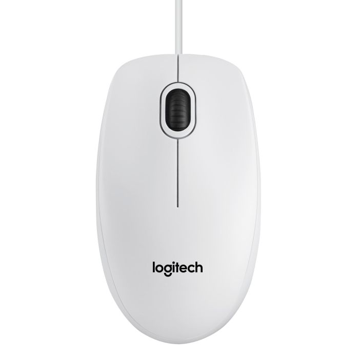 Logitech B100 Optical USB Mouse, USB Type-A, White Logitech B100 Optical USB Mouse, USB Type-A, White