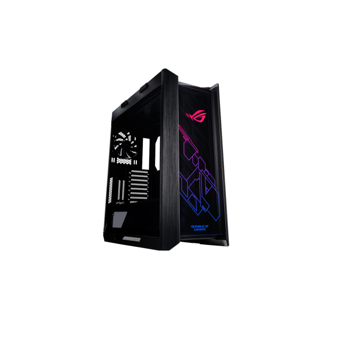 Caja Asus Rog Strix Helios Gx601,Atx Mid Tower,Rgb Vidrio Templado,Aluminio,2X2.5"/3.5"+4X2.5",Fan 3X140Mm+1X140Mm,1Xusb3.1 (Tipo C)+4Usb3.1+Audio+Micro (Negra) 1