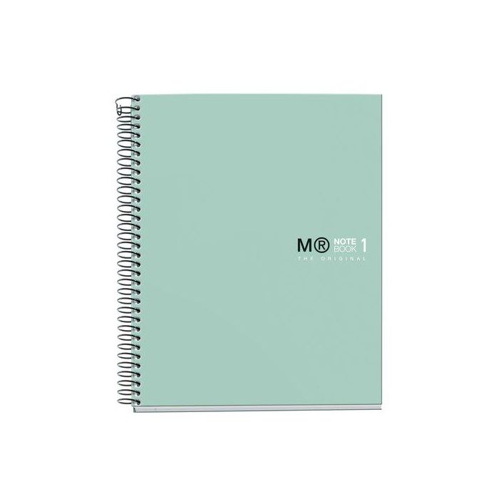 Bloc Miquelrius The Original Notebook 1 Micro.Tapa Extra A5 80H 90G Cuadric.5X5 Verde Aqua (Set de 5)