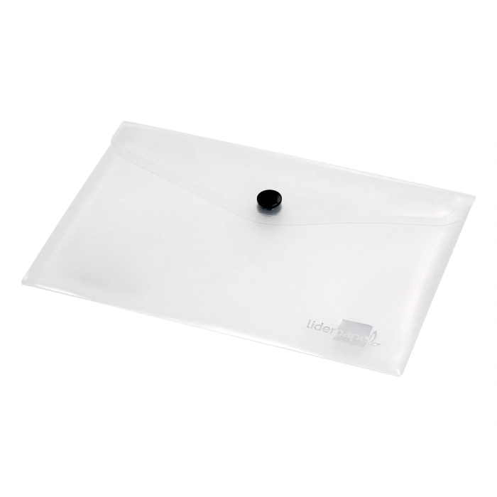 Liderpapel 44234 Carpeta Dossier Broche Polipropileno Transparente Translúcido DIN A6 4