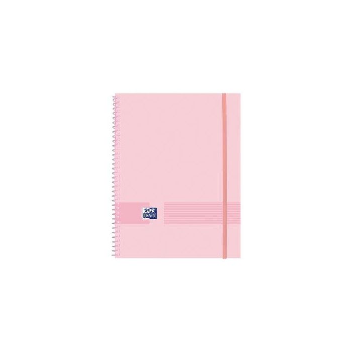 Carpeta Fundas (Tarifario) Oxford Live&Go Espiral Pp A4 40 F. Con Goma Rosa Chicle 10 unidades