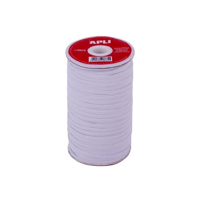 Goma Elastica Bobina De 5Mm. X 100M.Blanco