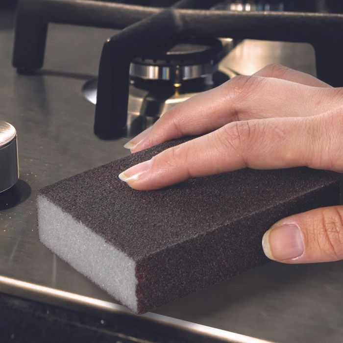 Je cherche une Idee Juego 2 Estropajos Mágicos Acero Inoxidable Antirayaduras Limpieza Ollas Sartenes 6