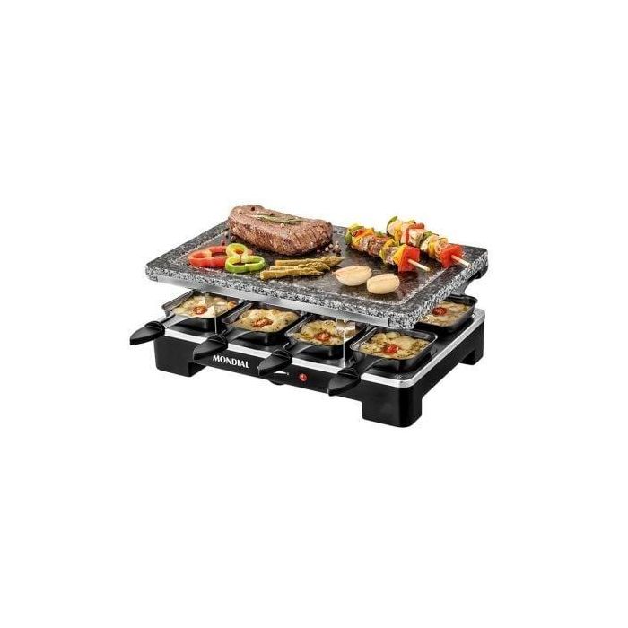 PLANCHA DE PIEDRA GRILL+RACLETTE MONDIAL SG-01 LE GOURMET - 1400W - TERMOSTATO ALTA PRECISIÓN - 8 SARTENES - BASE PARA SARTENES EN INOX PLANCHA DE PIEDRA GRILL+RACLETTE MONDIAL SG-01 LE GOURMET - 1400W - TERMOSTATO ALTA PRECISIÓN - 8 SARTENES - BASE PARA SARTENES EN INOX