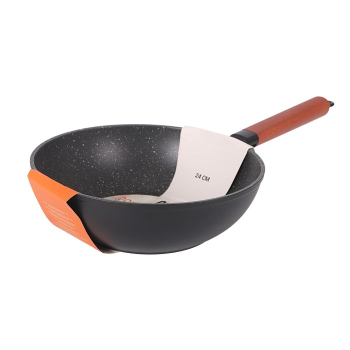 Wok de aluminio forjado 24 cm Full Doha Quttin - Inde (6 Unidades) 3 Wok de aluminio forjado 24 cm Full Doha Quttin - Inde (6 Unidades) 3