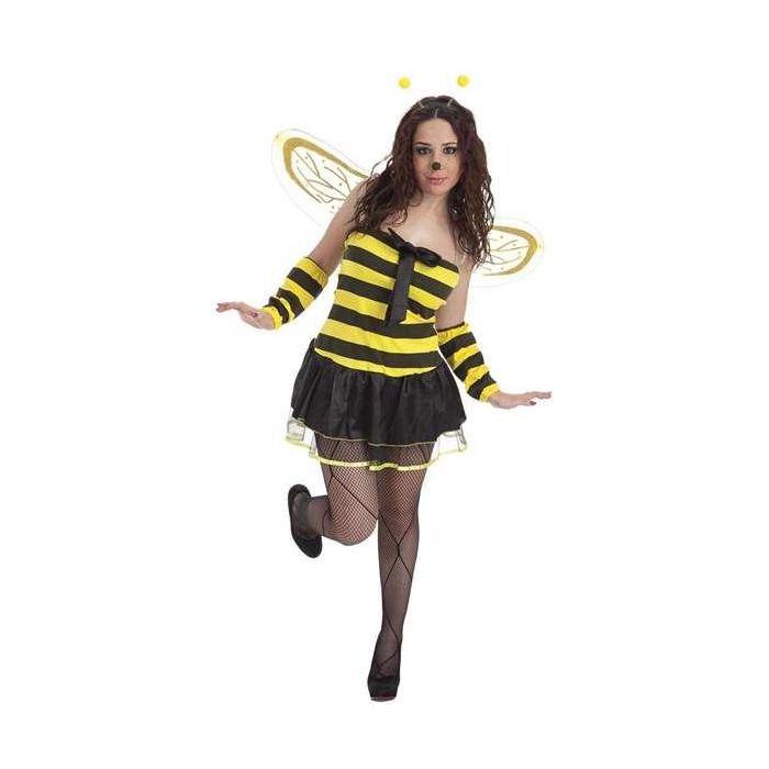 Creaciones Llopis Disfraz Adulto Abeja con Lazo Talla L - Vestido, Guantes, Alas y Antenas 2