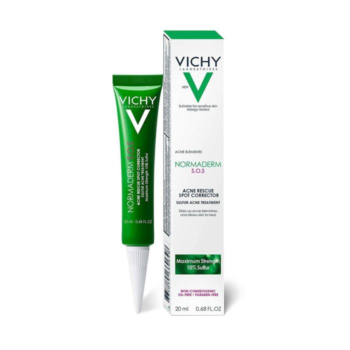 Vichy B227466/1 NORMADERM SOS Pasta Anti-Imperfecciones Azufre para Acné Puntos Negros Hipoalergénico Piel Acneica Noche 20 ml 0 Vichy B227466/1 NORMADERM SOS Pasta Anti-Imperfecciones Azufre para Acné Puntos Negros Hipoalergénico Piel Acneica Noche 20 ml 0