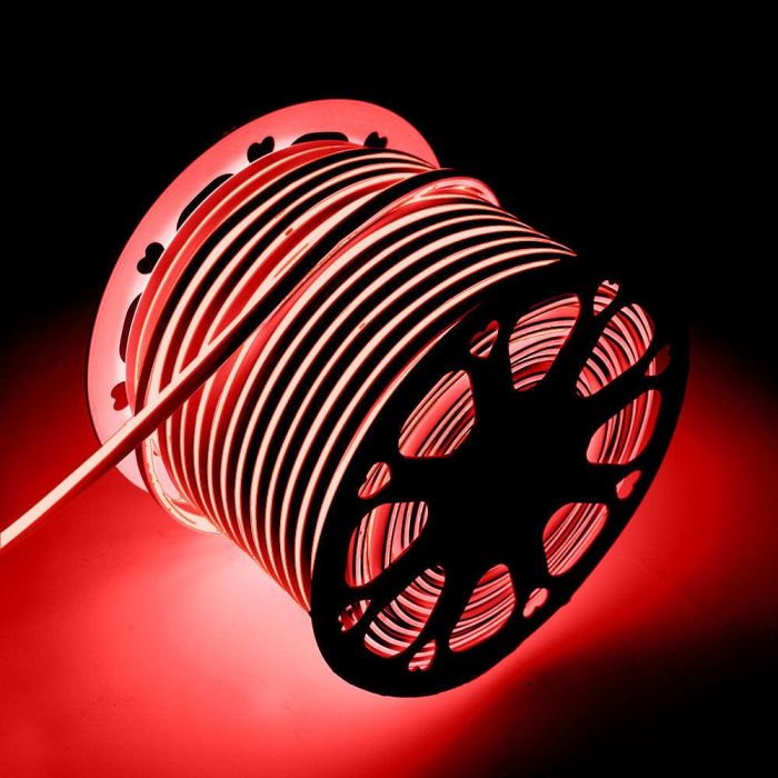 Tira LED Manguera "Neon Flex" 6W 6000ºK 220VAC 8x16mm Simple 120xSMD2835 6W/M x1M 40.000H  [HO-NSPVC8x16SOY220CW] 14