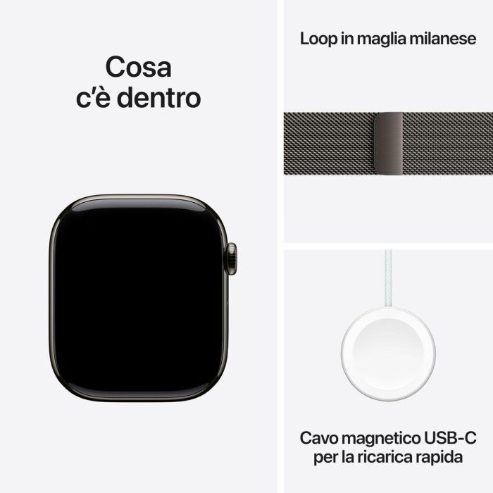 Smartwatch Apple MFD44QL/A Titanio Pizarra 46 mm 1