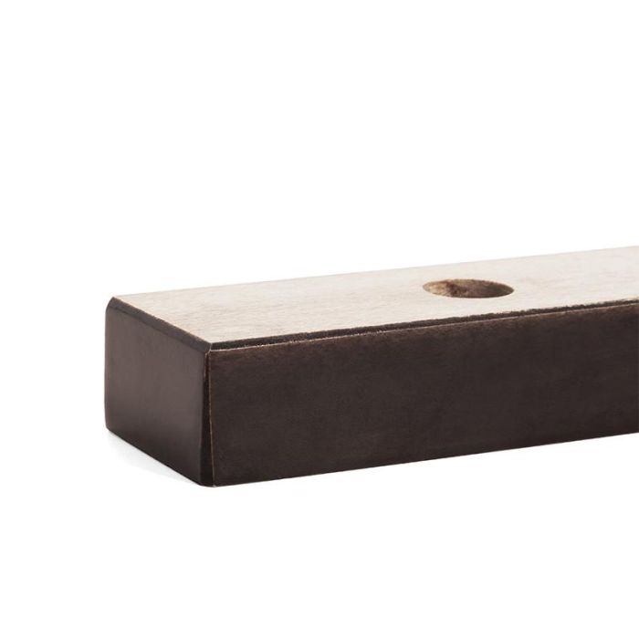 Q&Q Pata de Madera de Haya Tipo Tozo para Muebles, Acabado Wengue, Dimensiones 22X2.5X4 1 Q&Q Pata de Madera de Haya Tipo Tozo para Muebles, Acabado Wengue, Dimensiones 22X2.5X4 1