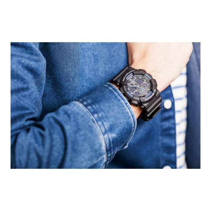 G-Shock GA1001A2ER Reloj de Hombre Cronógrafo de Cuarzo Analógico-Digital con Dial y Brazalete de Resina Negros 20 ATM 5 G-Shock GA1001A2ER Reloj de Hombre Cronógrafo de Cuarzo Analógico-Digital con Dial y Brazalete de Resina Negros 20 ATM 5
