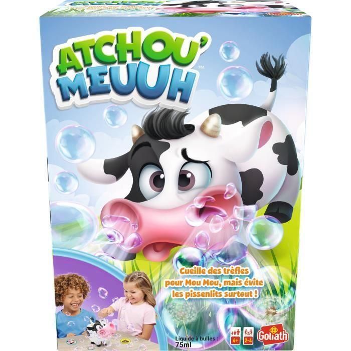 Goliath GOL8720077318687 Juego de Mesa Atchou'Meuuh. Recoge tréboles y evita las alergias, diseñado para niños a partir de 4 años.