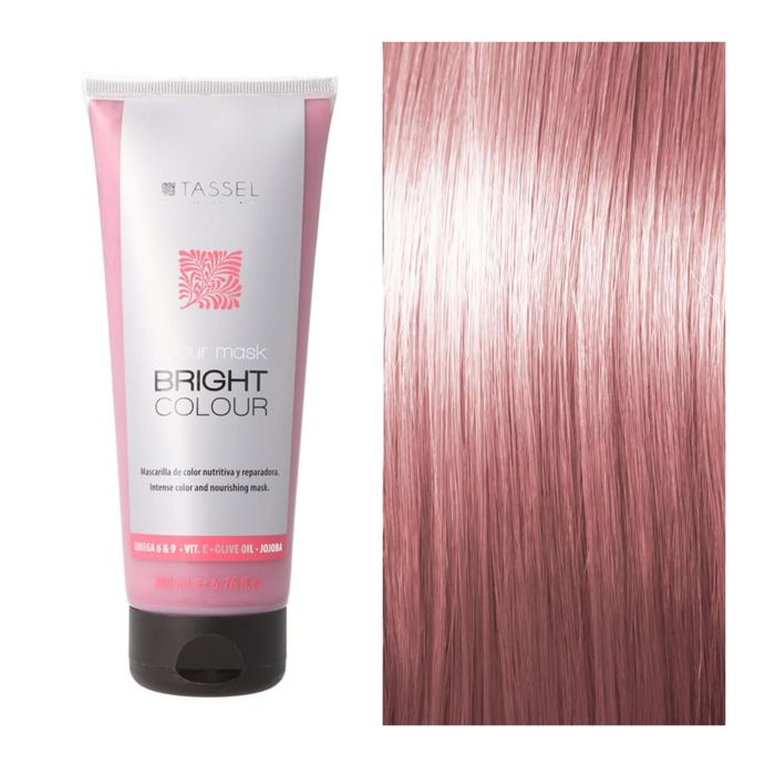 Eurostil Bright colour mascarilla capilar color rosa