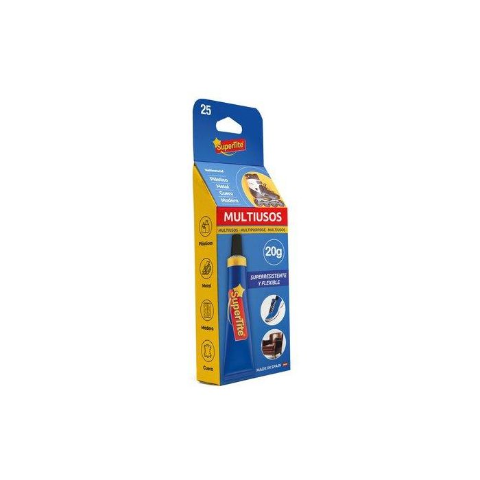 Supertite A2725 Adhesivo Multiusos 360, 20 ml - Para Madera, Vidrio, Tela, Cuero y Más