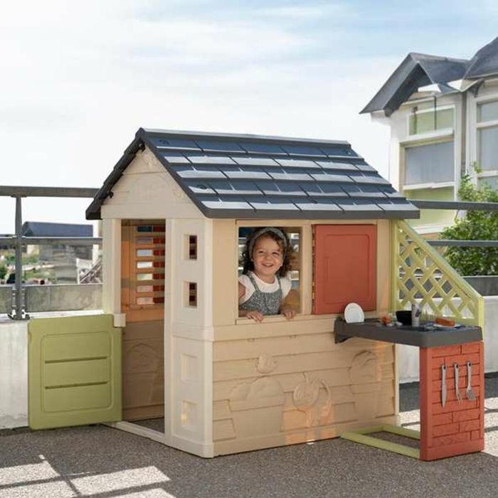 Smoby S.Life: Kit de Juegos Nature con Cocina Infantil para Niños +3 Años, Incluye Casa y 17 Accesorios de Plástico. 5