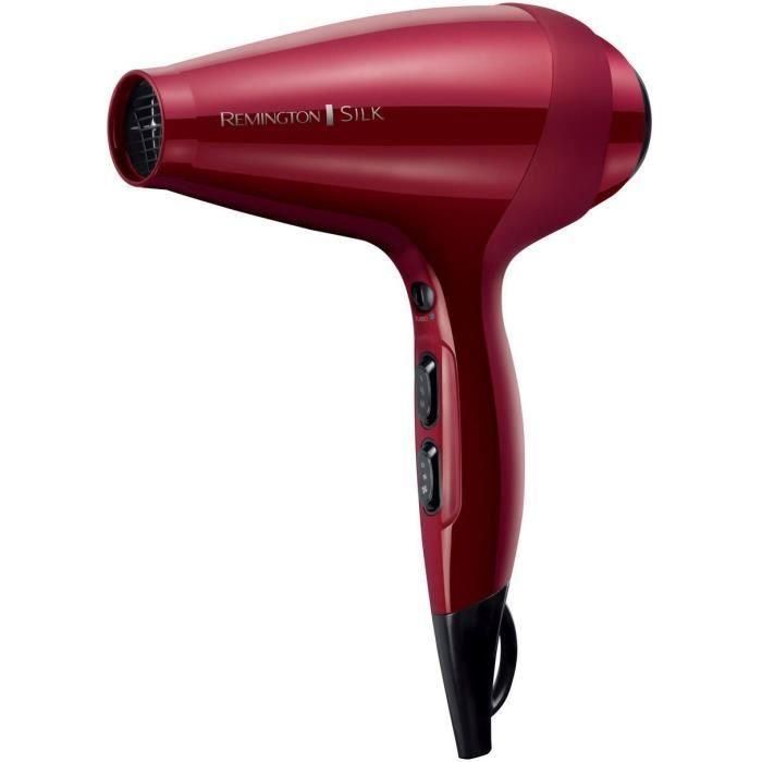 Secador Remington Silk Dryer AC9096/ 2400W/ Iónico/ Rojo 1 Secador Remington Silk Dryer AC9096/ 2400W/ Iónico/ Rojo 1
