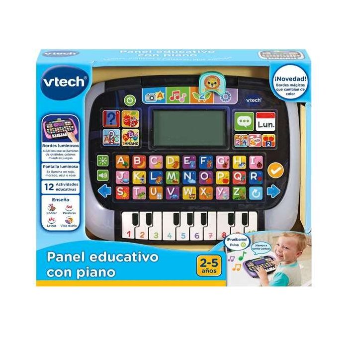 Tablet infantil educativa con piano con 4 modelos de juego y 8 actividades 18,6x23,6x3 cm Tablet infantil educativa con piano con 4 modelos de juego y 8 actividades 18,6x23,6x3 cm