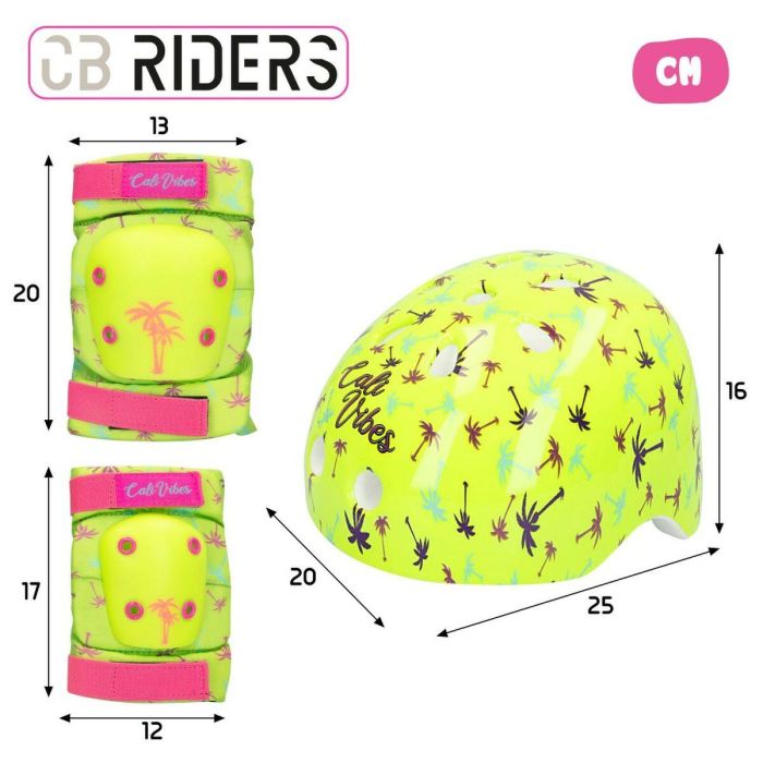 Set de Protección Deportiva Colorbaby Neon Cali Vibes Amarillo (4 Unidades) 3