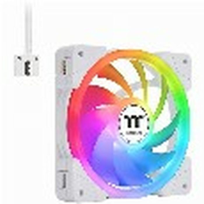 Thermaltake THE1696926276682 SWAFAN EX12 ARGB Sync - Ventilador de 120 mm para Carcasa PC (Blanco) 2 Thermaltake THE1696926276682 SWAFAN EX12 ARGB Sync - Ventilador de 120 mm para Carcasa PC (Blanco) 2