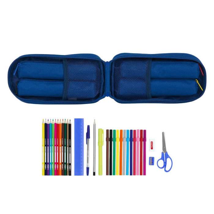 Safta Plumier Mochila blackfit8 Lleno Negro Oxford 1