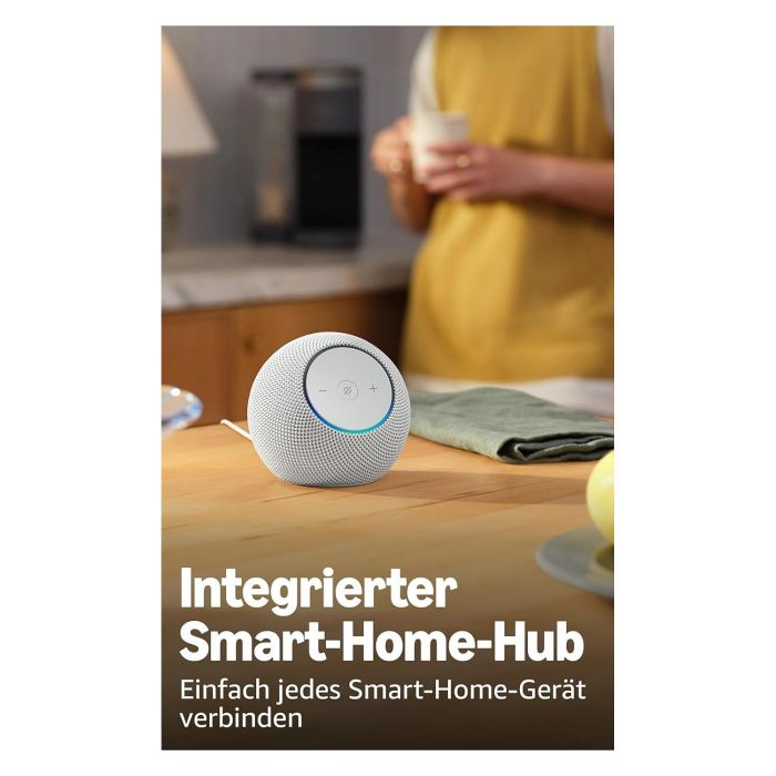 Amazon Echo Dot Max (2025) Altavoz Inteligente Esférico Inalámbrico Blanco con Alexa 3