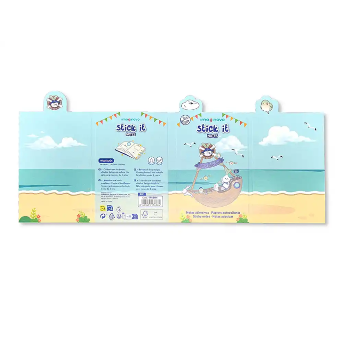 Imaginovo Notas Adhesivas Stick It! Notebook Pirata Tamaños Surtidos 20 Notas Adhesivas 3