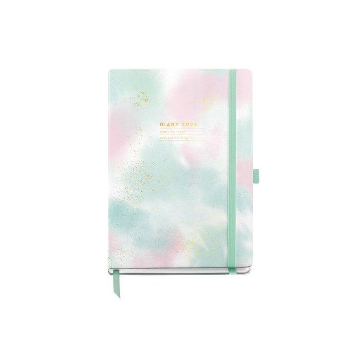 Agenda Anual (2026) Miquelrius Grafica Cosida Tapa Extra Con Goma Plus 155X213 S/V Gradient