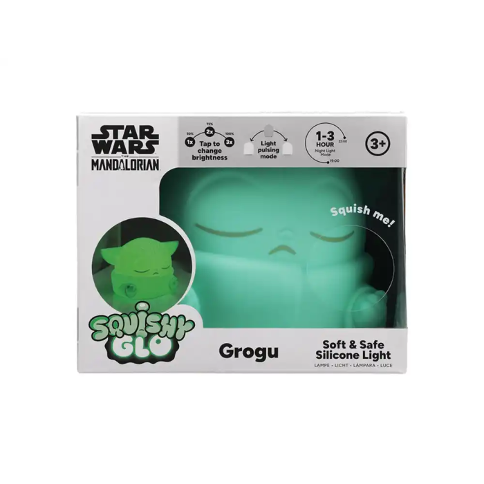Wondee Lámpara Mandaloriano Grogu (Baby Yoda) de Silicona, Luz Nocturna Suave y Táctil 7
