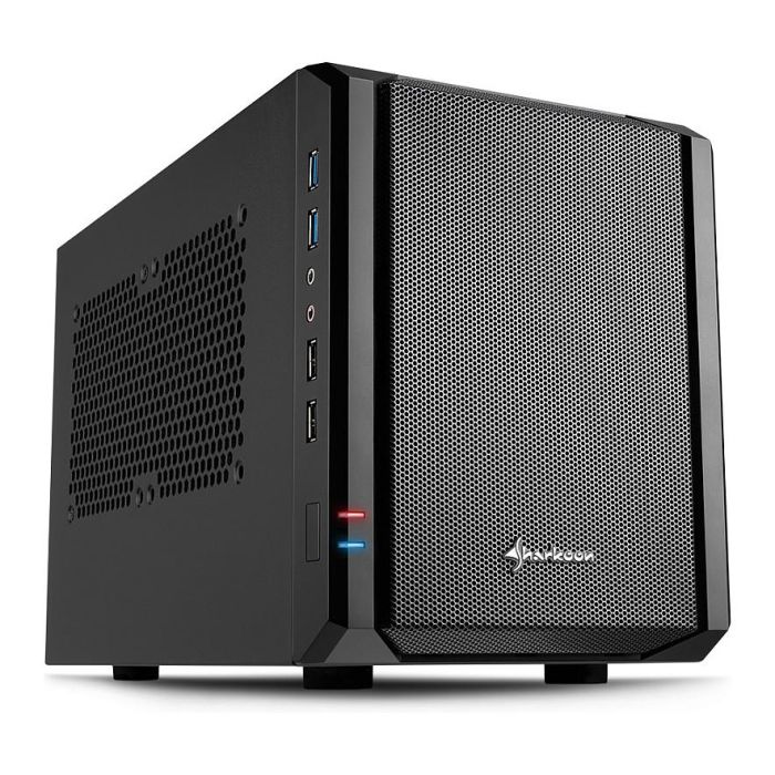 Sharkoon QB One Schwarz Midi/Minitower ITX Mini-ITX Negro USB USB 2.0 USB 3.0